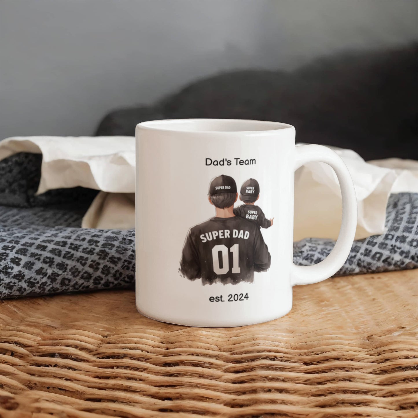 Personalized Dad White Ceramic Mug