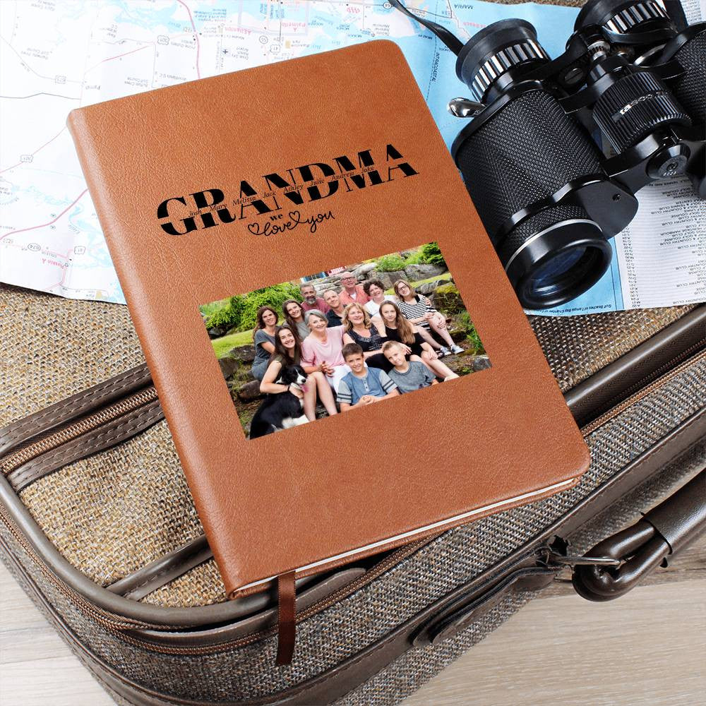 Grandma Personalized Keepsake Journal with Grandkids Names and Photo-[Heartfelt Family Gift]