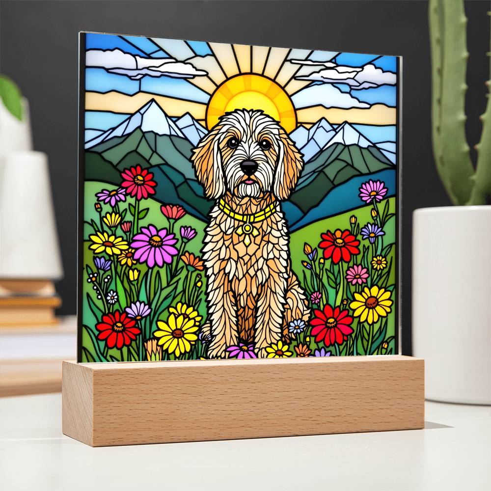 Labradoodle Lighted Plaque