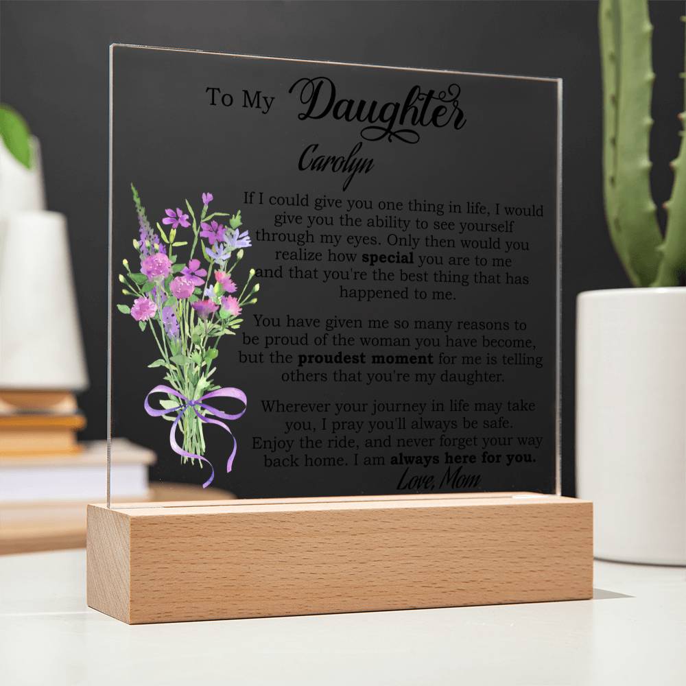 Personalized Daughter Plaque