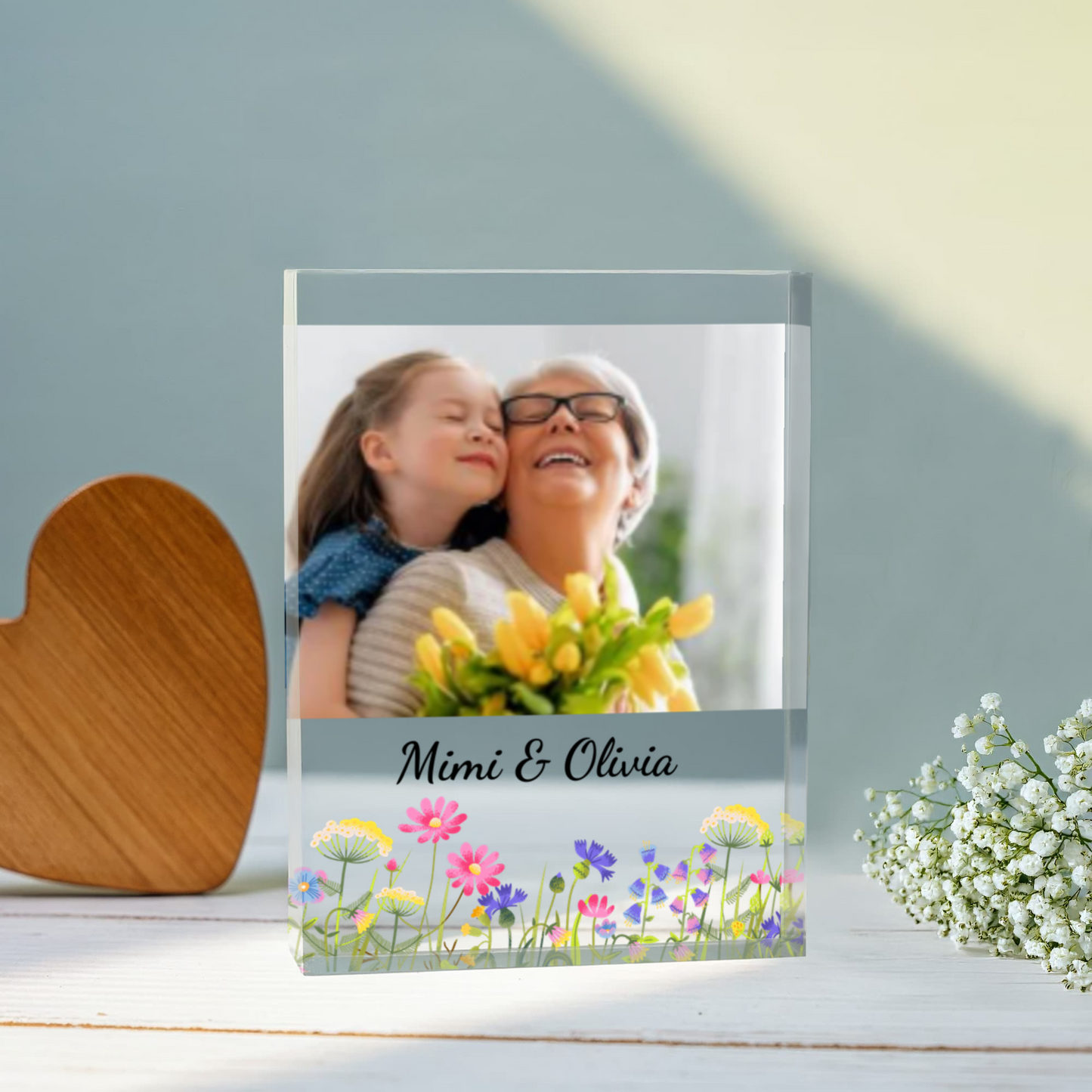 Grandma & Me Photo Acrylic Block
