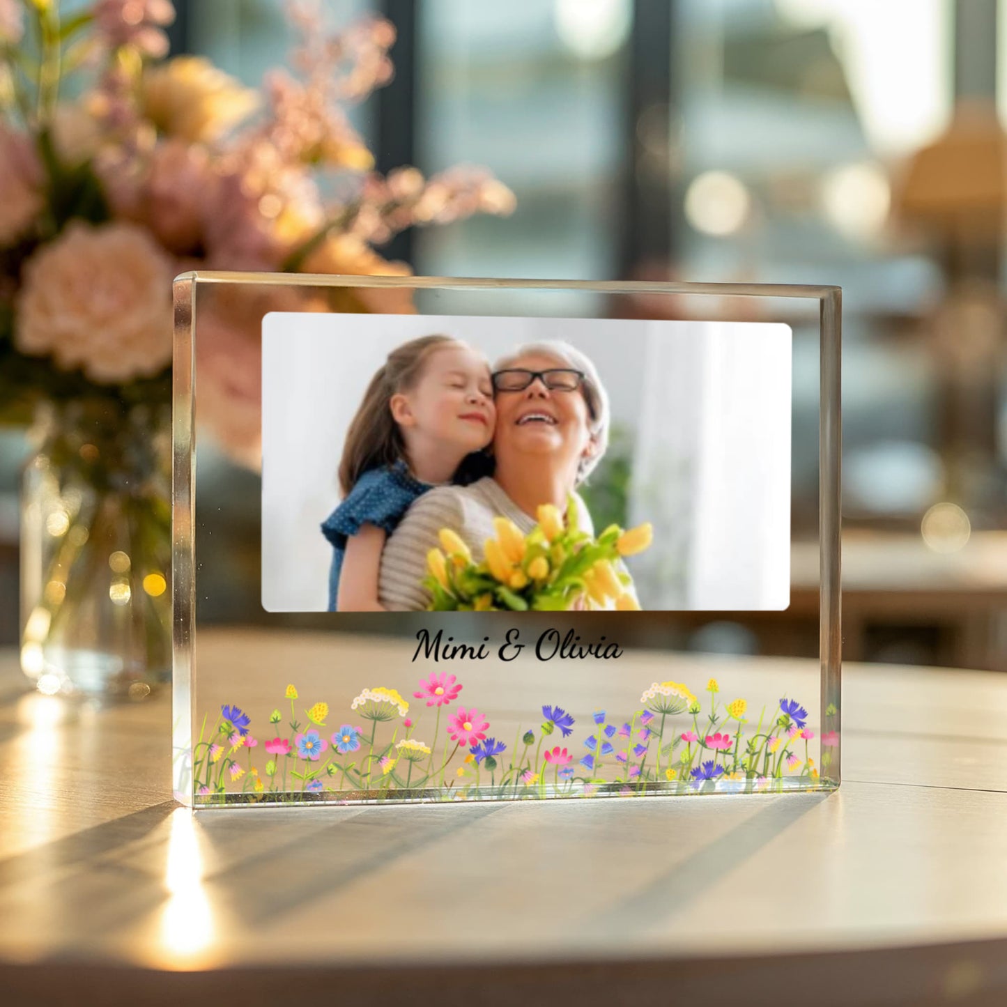 Grandma & Me Photo Acrylic Block