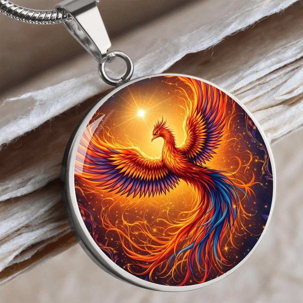 Rising Phoenix Pendant Necklace