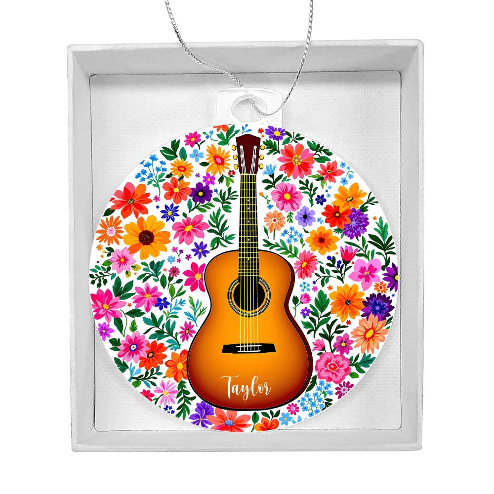Personalized Acoustic Guitar Ornament