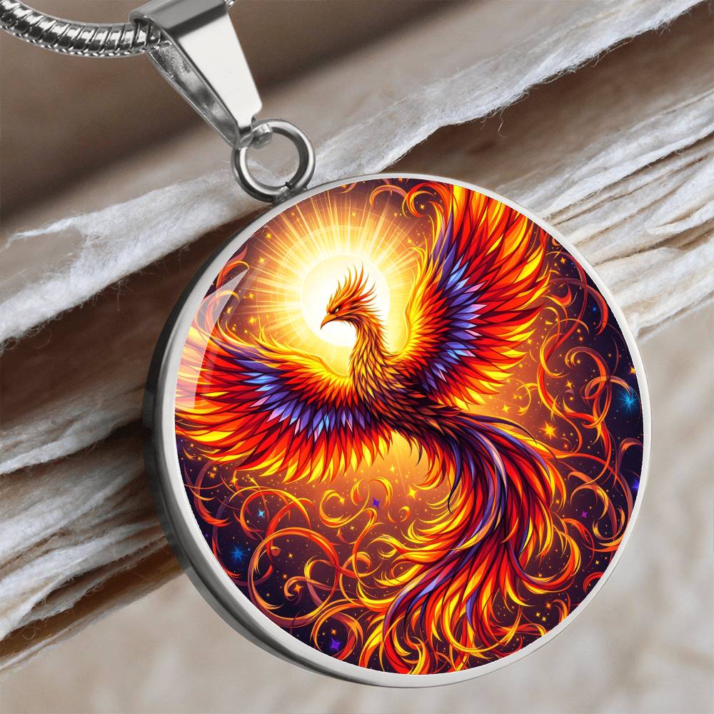 Rising Phoenix Pendant Necklace