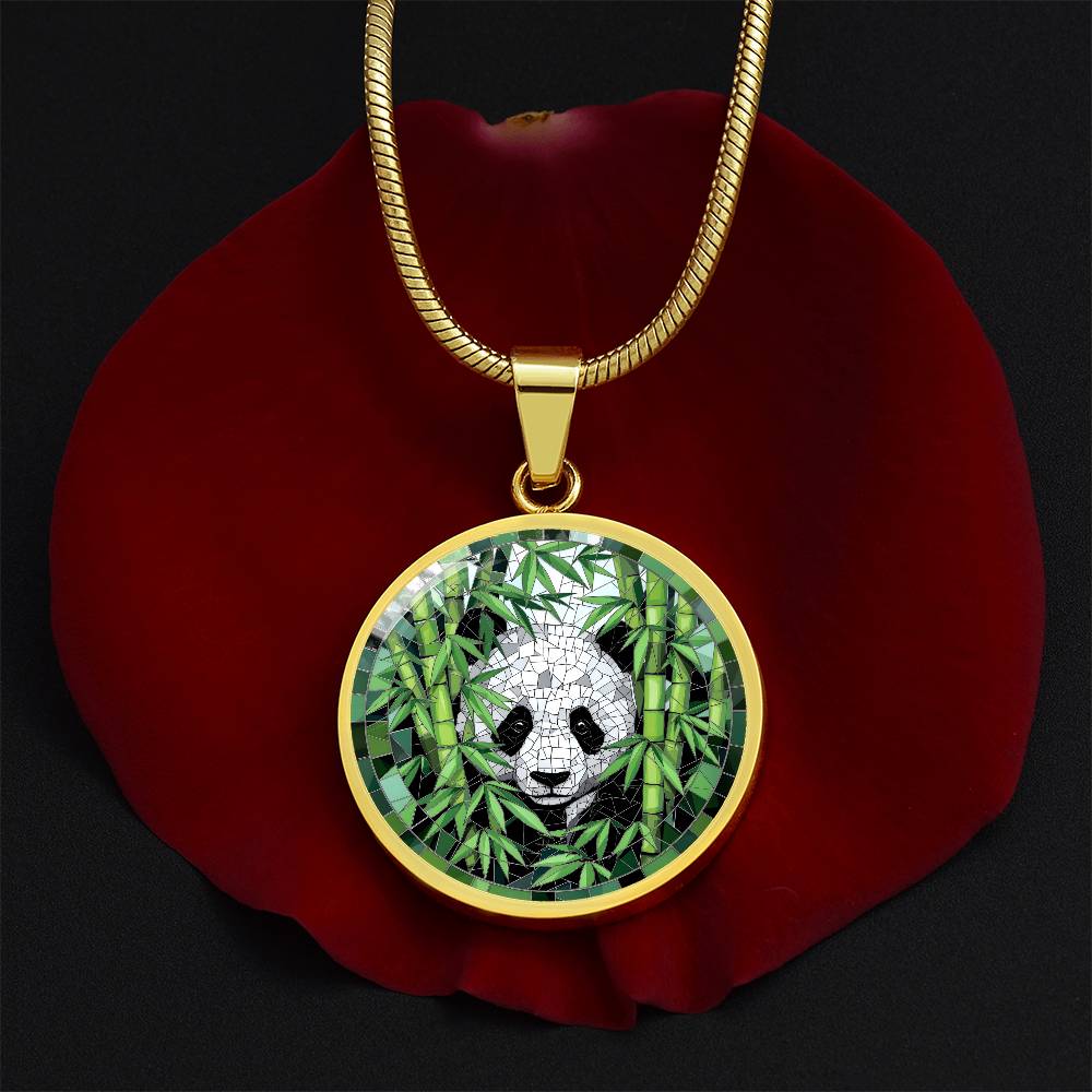 Panda Engraved Necklace