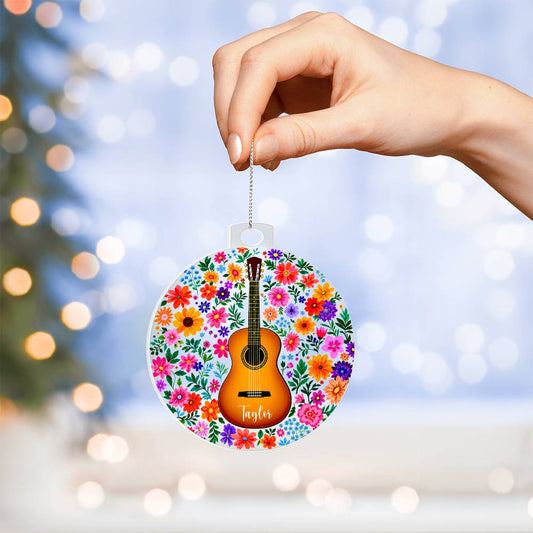 Personalized Acoustic Guitar Ornament