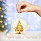 Christmas Tree Gold Acrylic Christmas Ornament-[Heartfelt Family Gift]