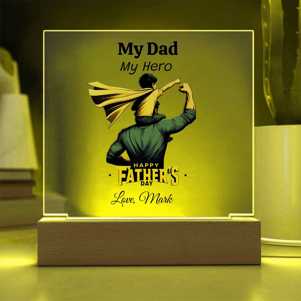 Custom Plaque for Dad Gift-[Heartfelt Family Gift]