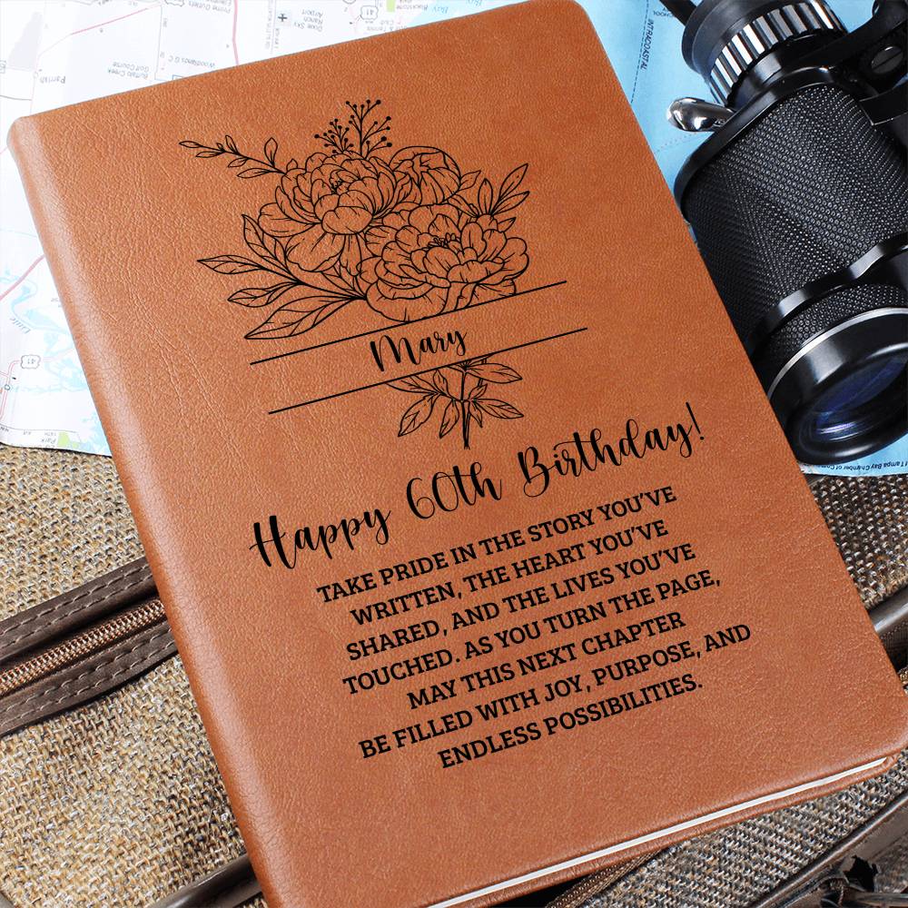 60th Birthday Birth Flower Journal