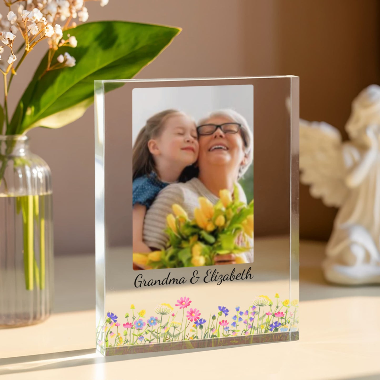 Grandma & Me Photo Acrylic Block