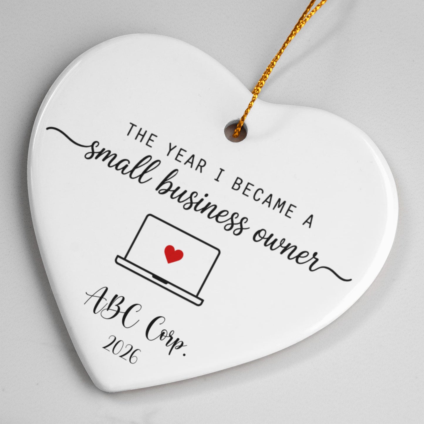 1st Christmas As A Small Business Owner Ornament