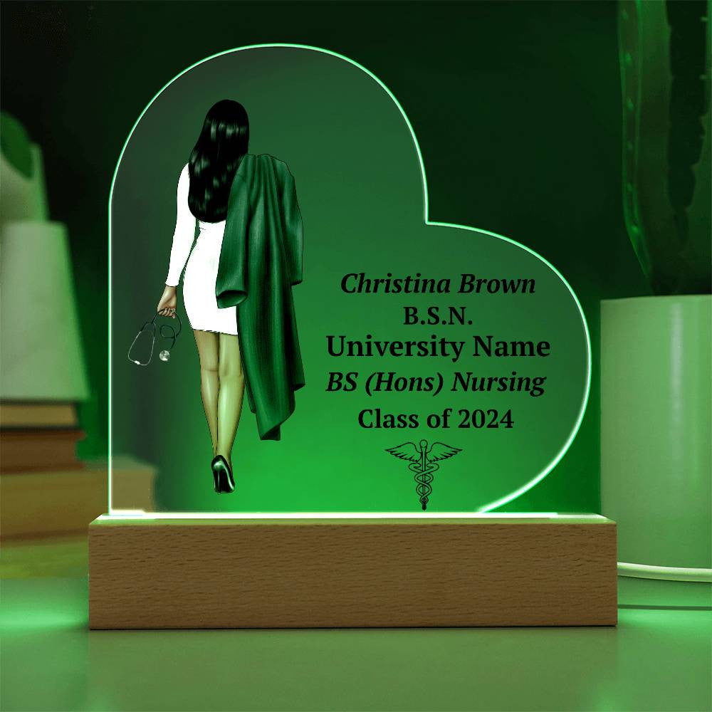 Personalized Nursing Graduation LED Plaque Gift-[Heartfelt Family Gift]