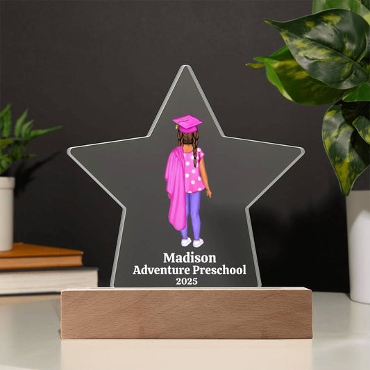 Preschool Graduation Star Plaque