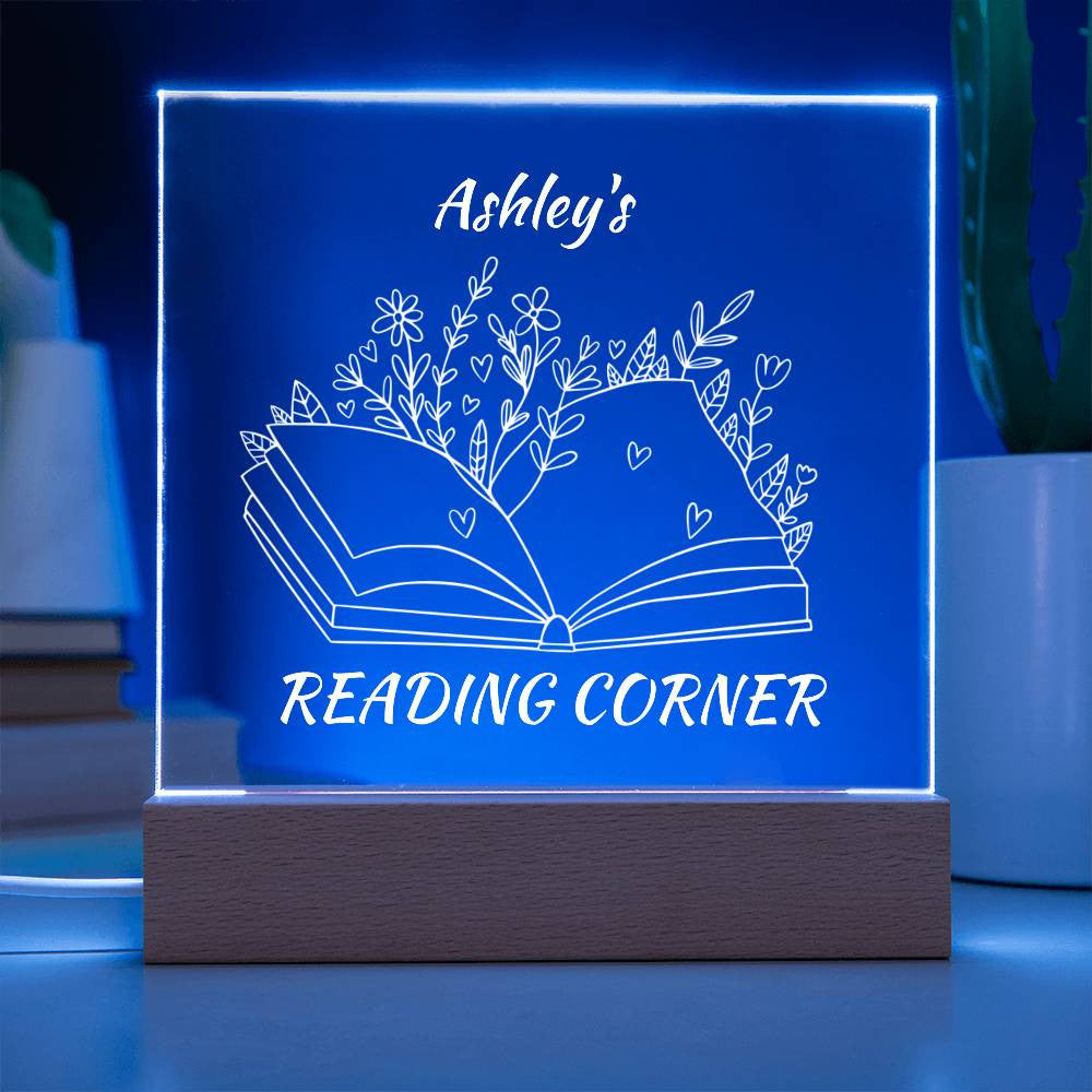 Personalized Book Nook LED Lighted Plaque-[Heartfelt Family Gift]