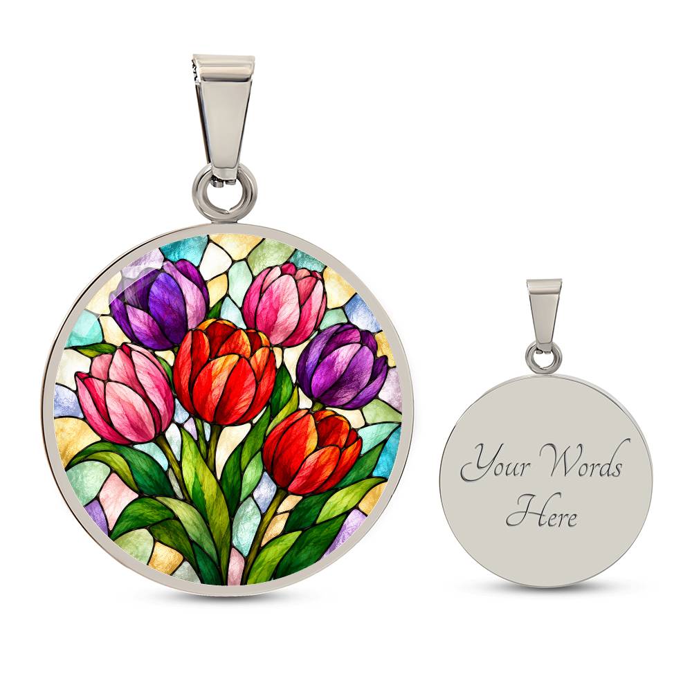 Personalized Flower Necklace