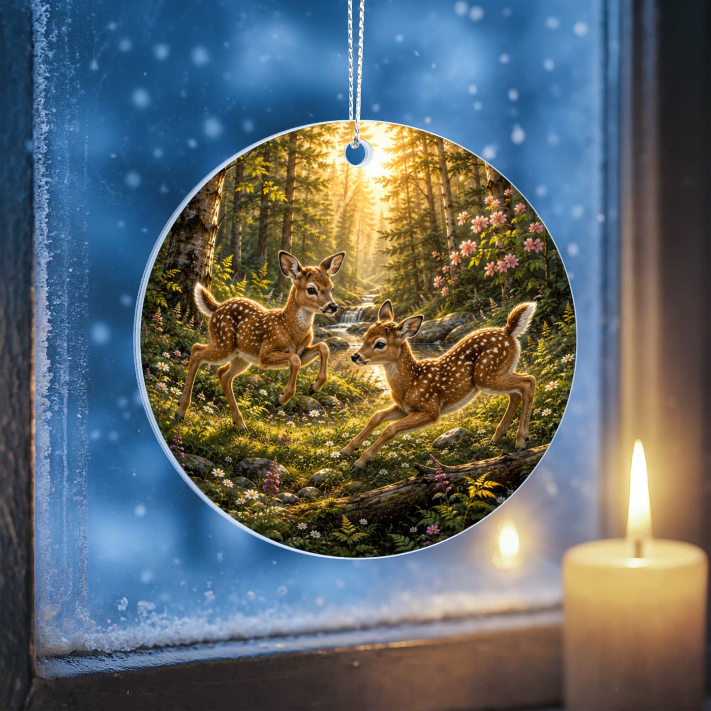 Deer Family Christmas Ornament