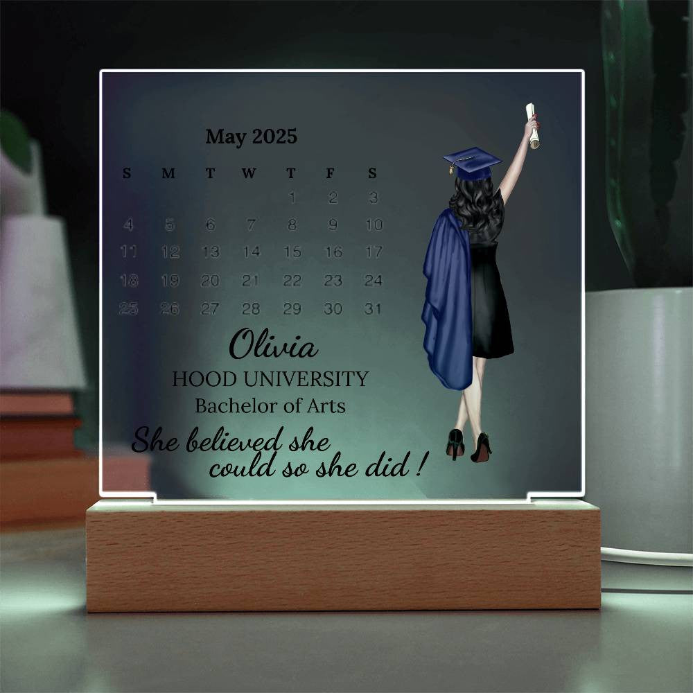 Personalized Graduation Plaque for 2025 Graduate-[Heartfelt Family Gift]