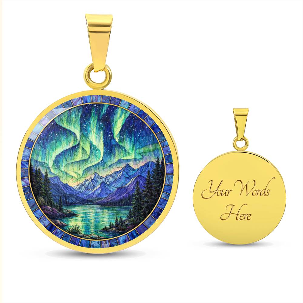 Northern Lights Necklace Pendant, Aurora Borealis Jewelry, Gift for Nature Lovers, Northern Lights Bracelet