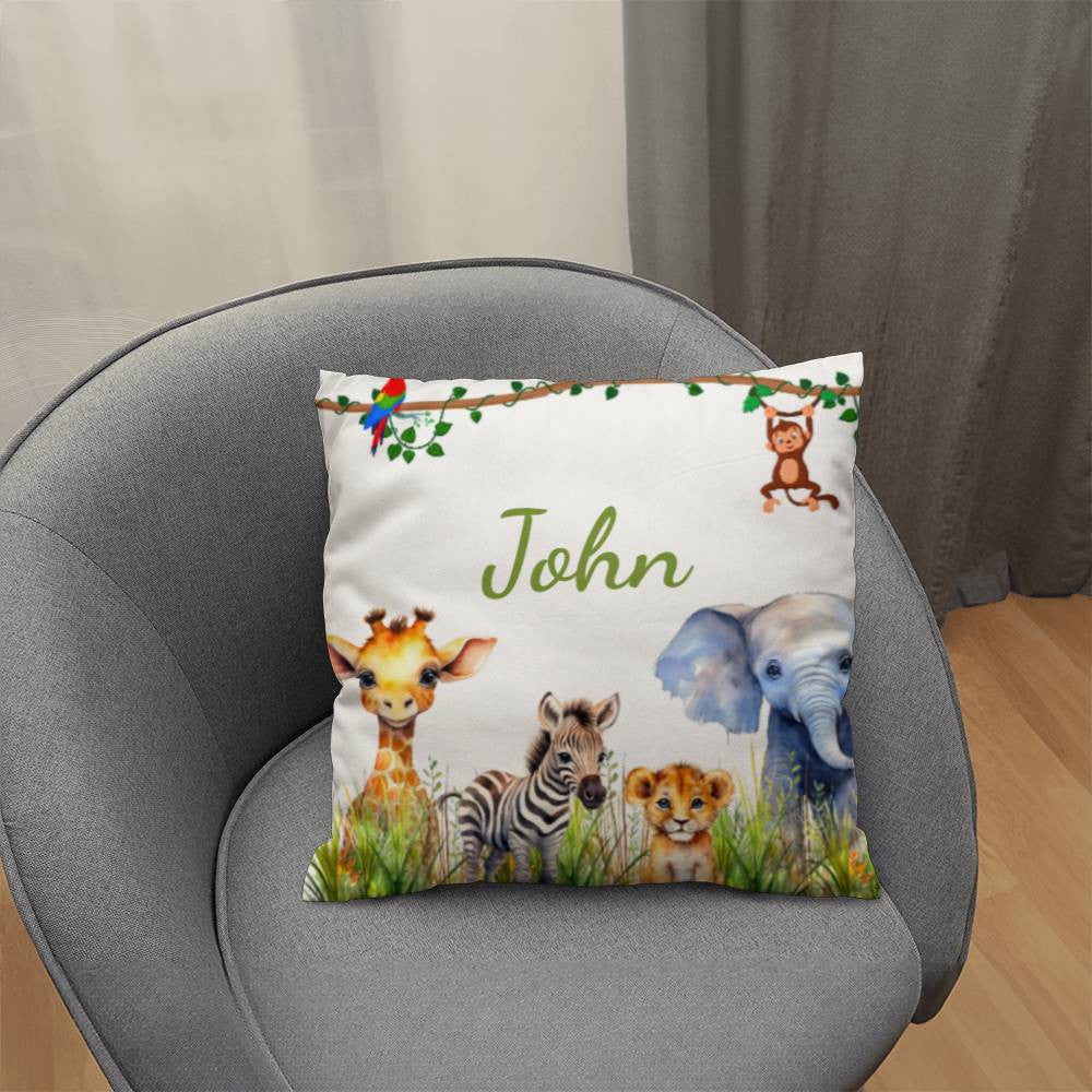 Kids Nursery Safari Zoo Animal Pillow-[Heartfelt Family Gift]