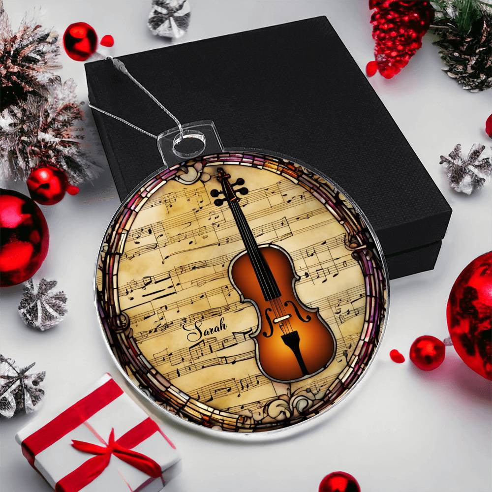 Violin Ornament-[Heartfelt Family Gift]