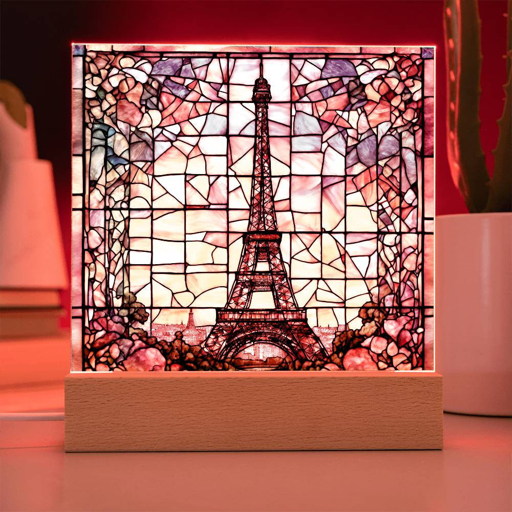 Eiffel Tower Paris Decor LED Acrylic Sign