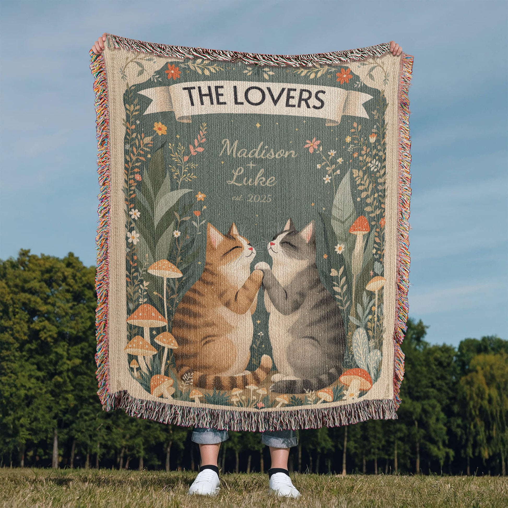 Lovers Cat Blanket-[Heartfelt Family Gift]