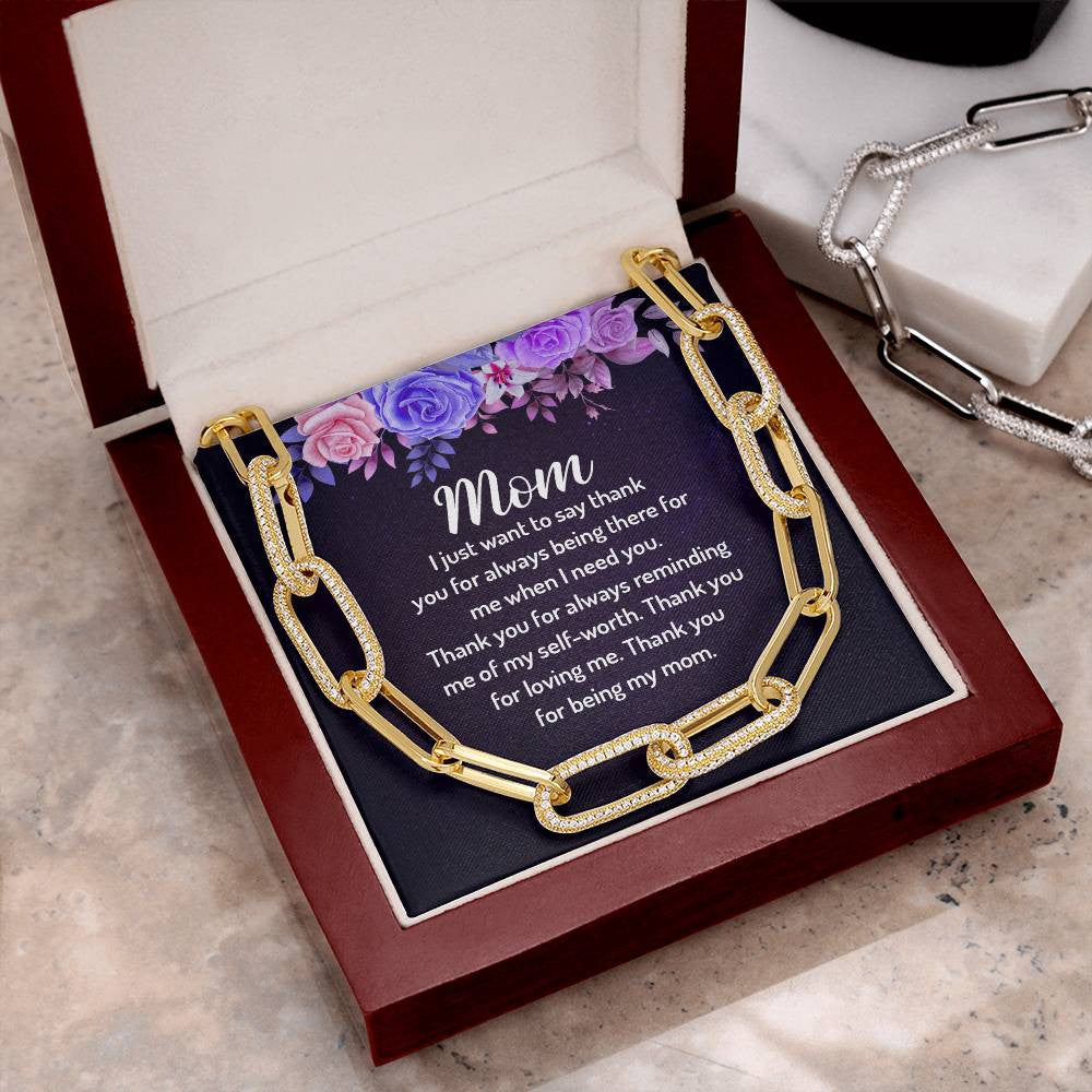 Mom Forever Linked Necklace-[Heartfelt Family Gift]