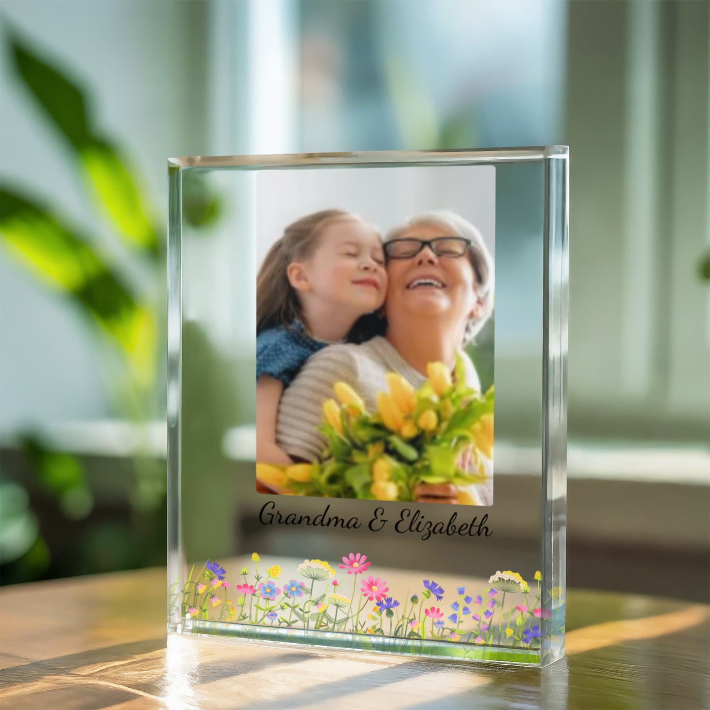 Grandma & Me Photo Acrylic Block