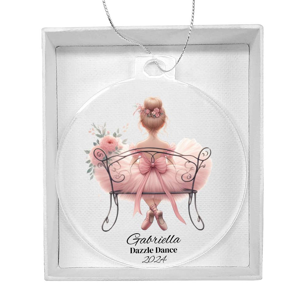 Ballerina Acrylic Christmas Ornament Dance Recital Gift-[Heartfelt Family Gift]