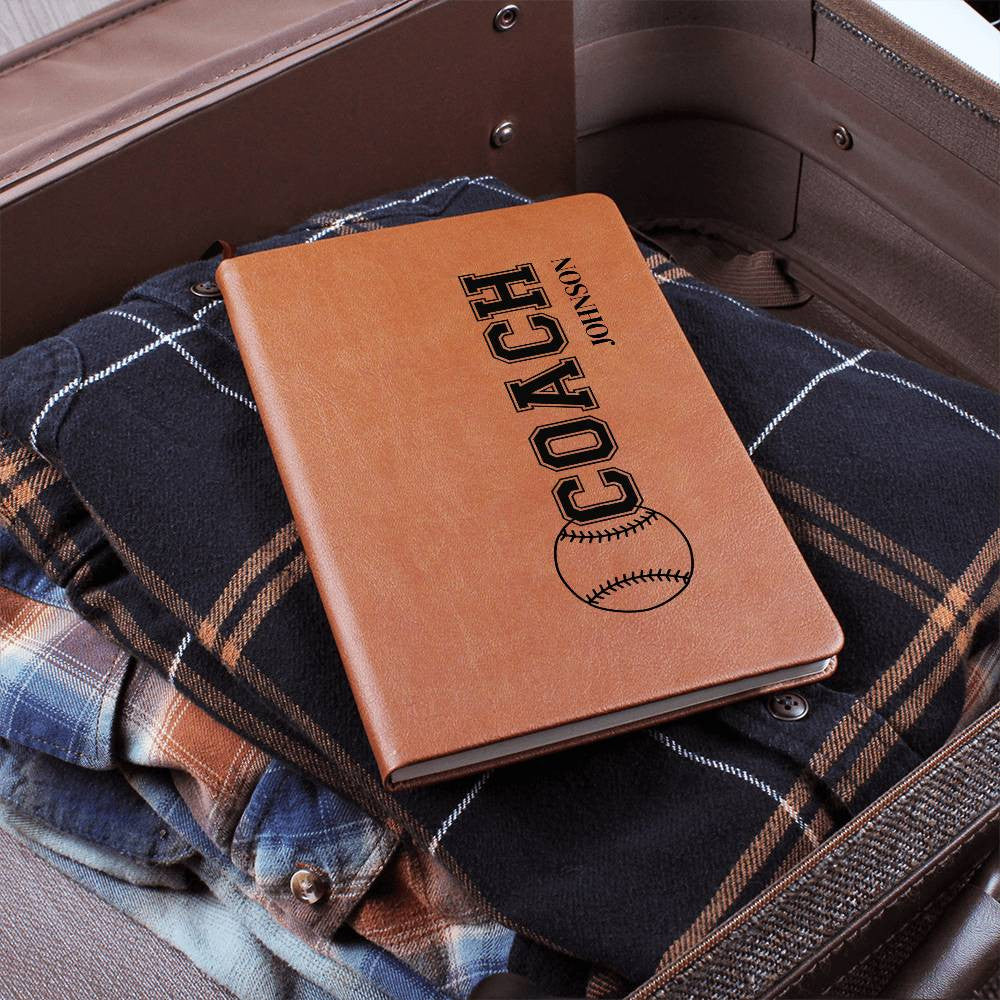 Personalized Baseball Coach Journal-[Heartfelt Family Gift]