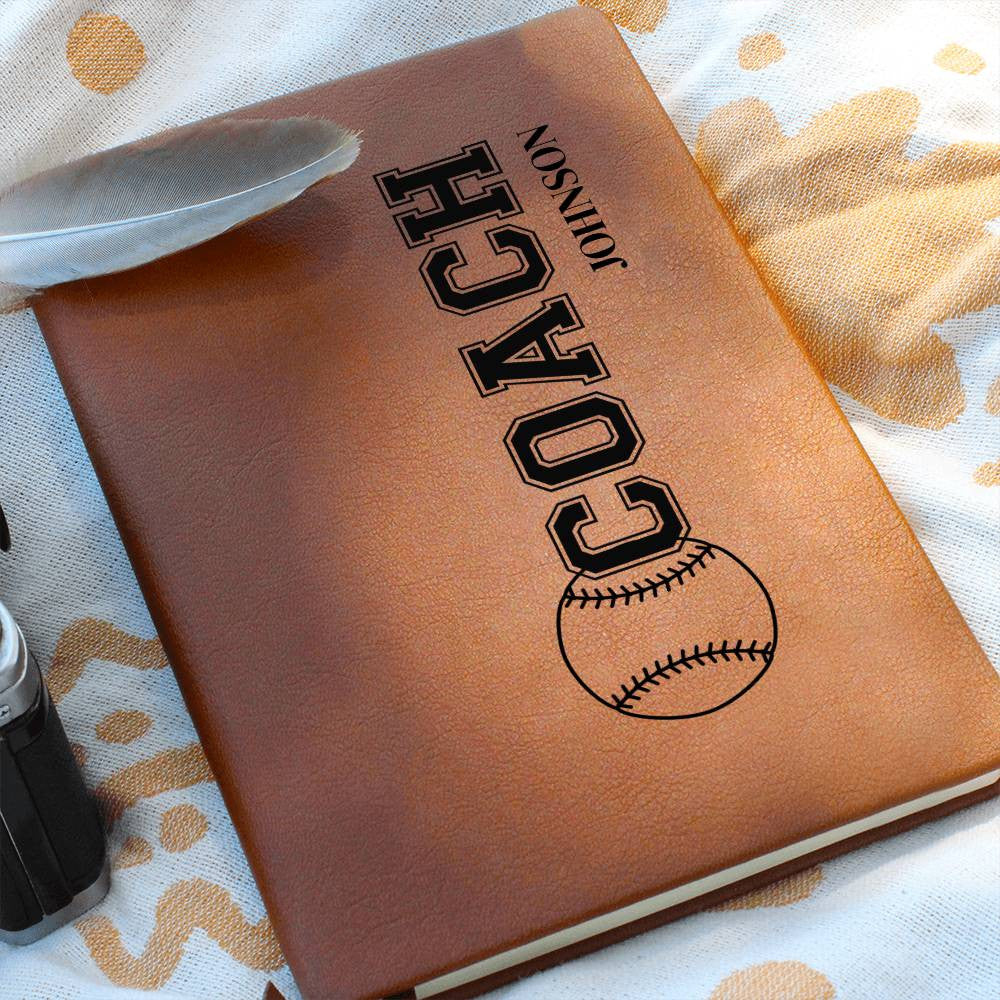 Personalized Baseball Coach Journal-[Heartfelt Family Gift]