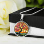 Cherry Blossom Tree Necklace with Engraving-[Heartfelt Family Gift]
