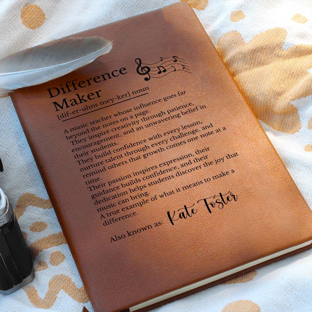 Music Teacher Difference Maker Journal