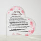 Mother in Law Heart Acrylic Plaque-[Heartfelt Family Gift]