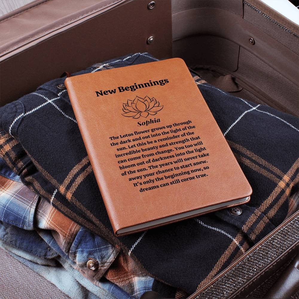 New Beginnings Lotus Flower Journal-[Heartfelt Family Gift]