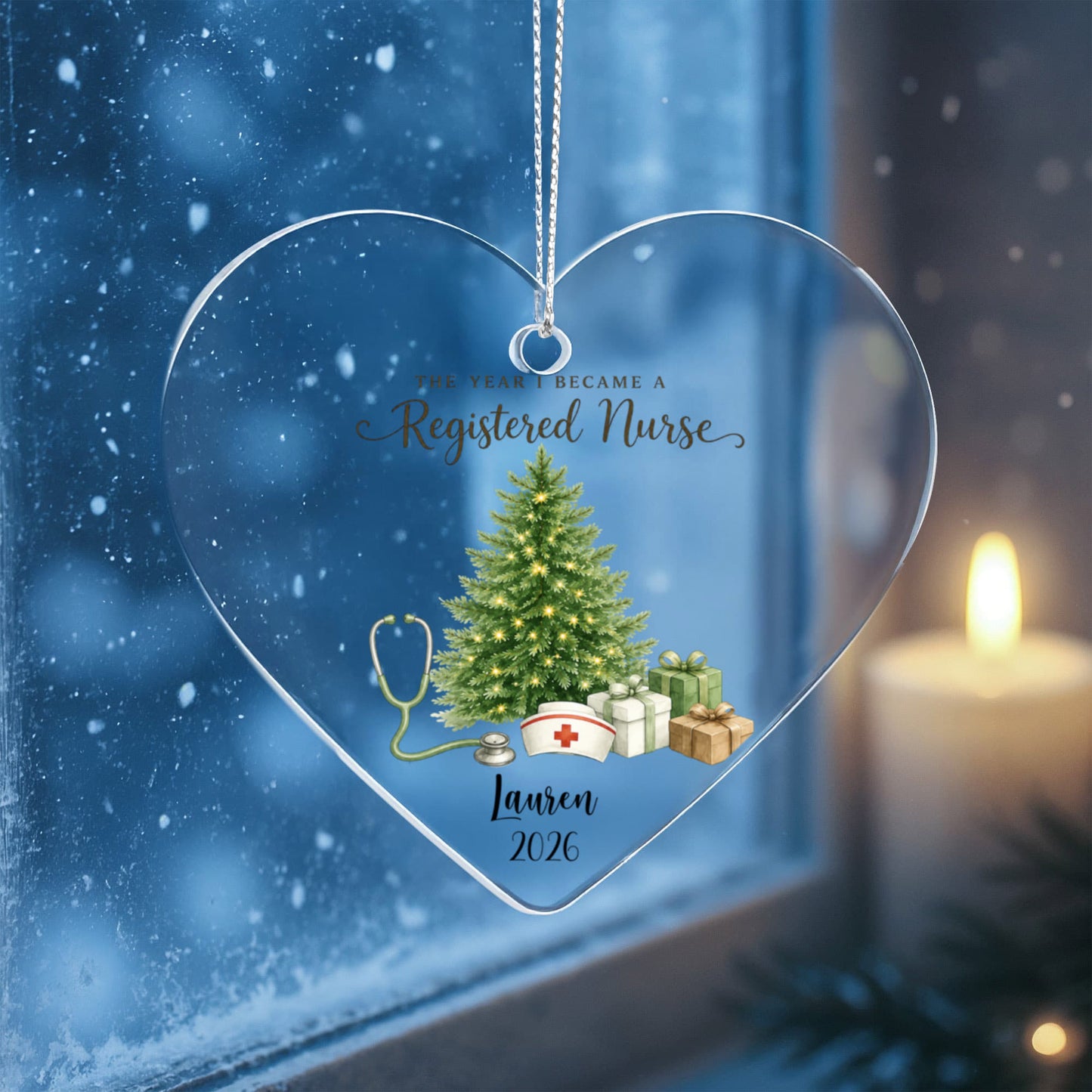 1st Christmas As A Registered Nurse Ornament