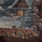 Snowy Village Christmas Woven Blanket-[Heartfelt Family Gift]