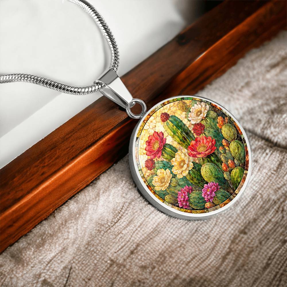 Cactus Personalized Engraved Necklace Bracelet or Keychain
