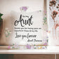 Aunt Acrylic Puzzle Plaque-[Heartfelt Family Gift]