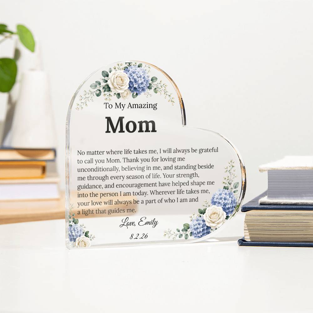 Copy Mom Heart Plaque From Daughter or Son