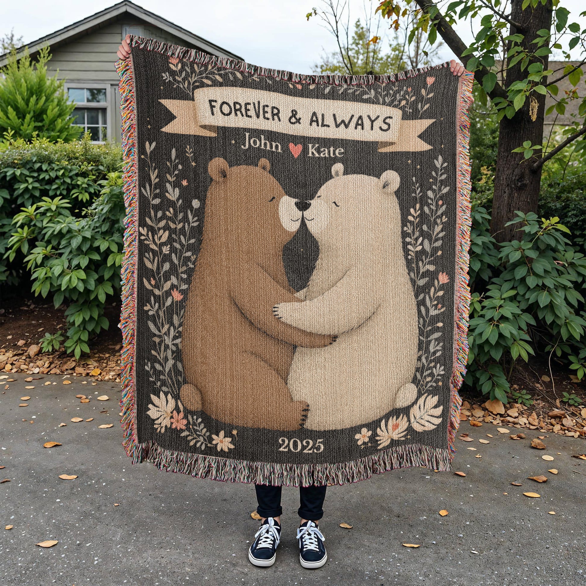 Bear Couple Snuggle Blanket-[Heartfelt Family Gift]