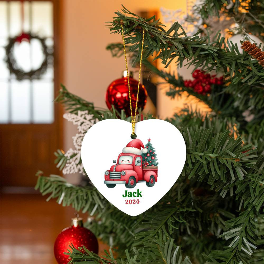 High Gloss Heart Ornament-[Heartfelt Family Gift]