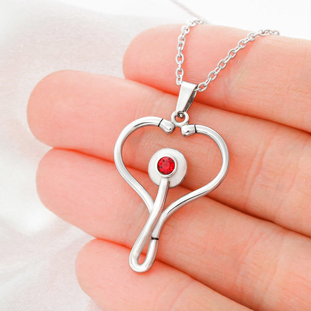 Nurse Appreciation Stethoscope Necklace Gift-[Heartfelt Family Gift]