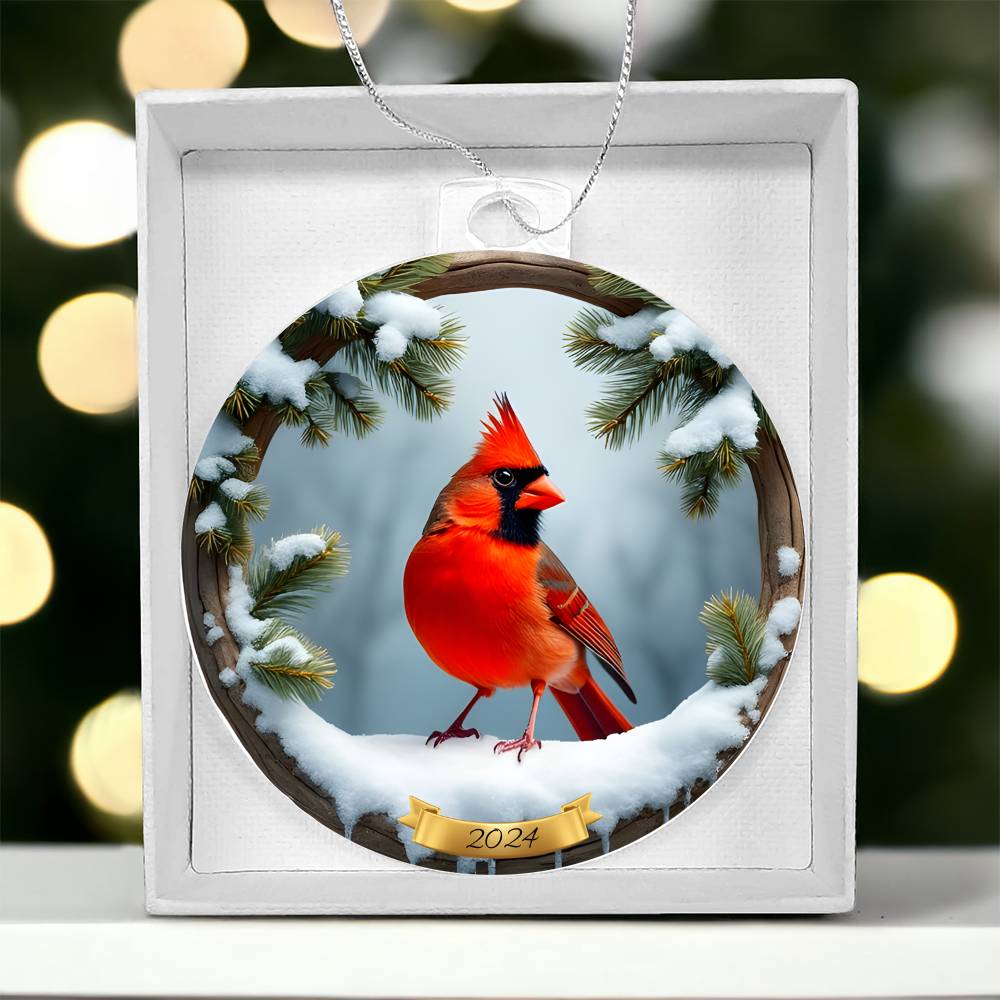Personalized Cardinal Christmas Ornament