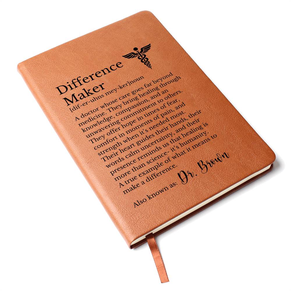Personalized Difference Maker Journal for Doctor