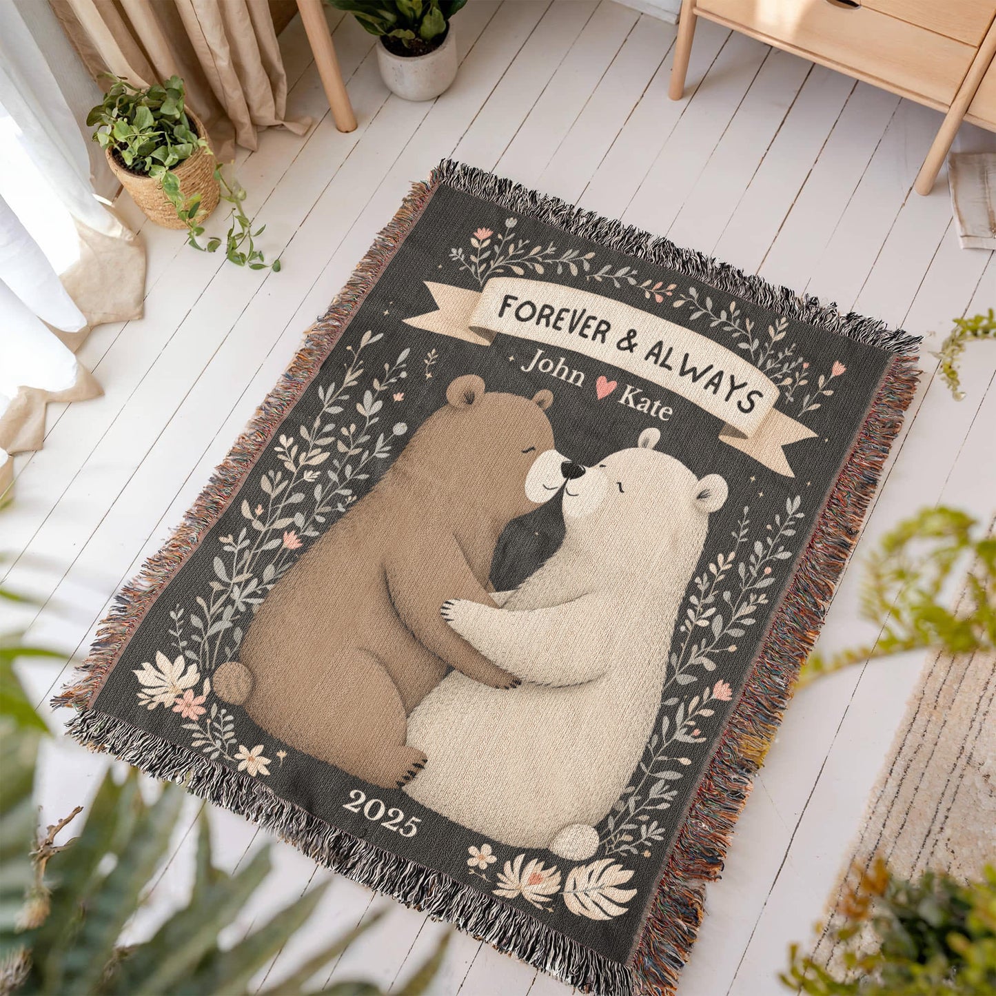 Bear Couple Snuggle Blanket-[Heartfelt Family Gift]