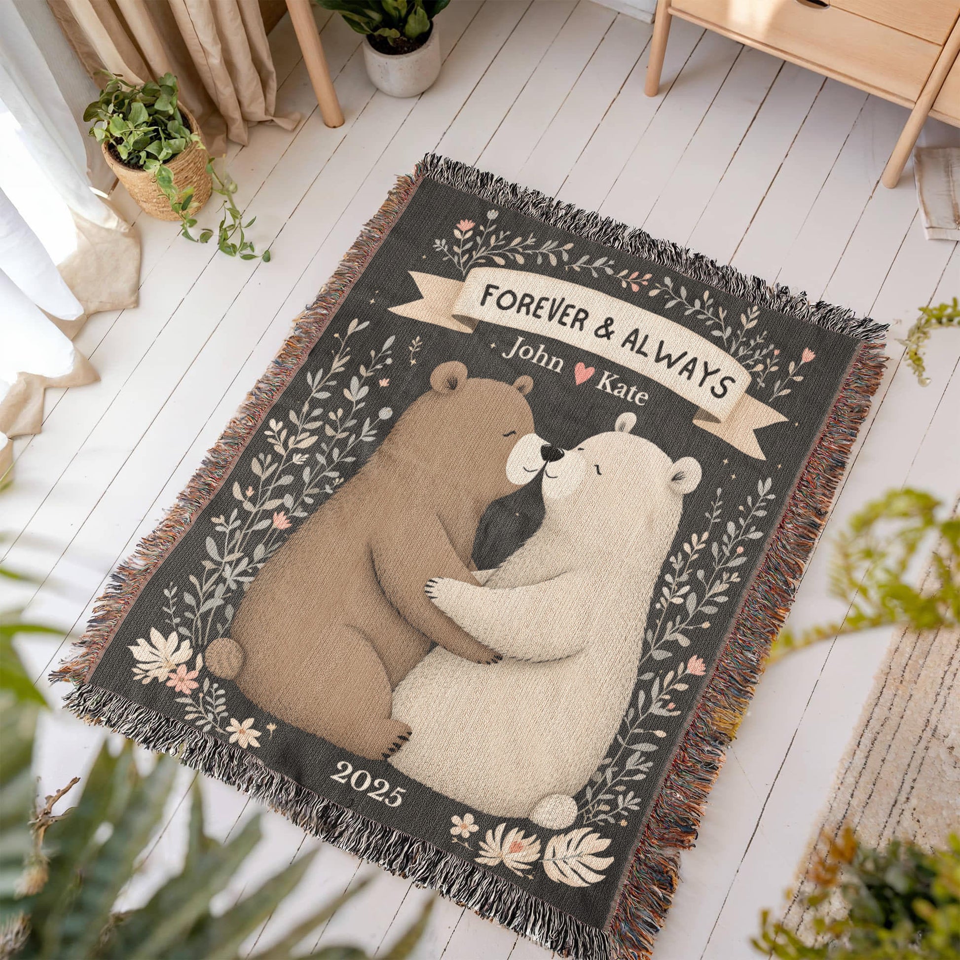Bear Couple Snuggle Blanket-[Heartfelt Family Gift]