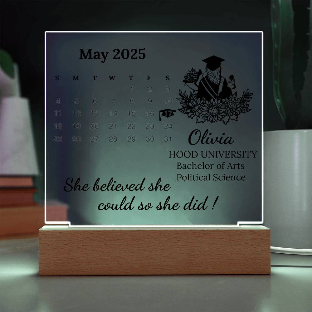 Personalized Graduation Plaque for 2025 Graduate-[Heartfelt Family Gift]