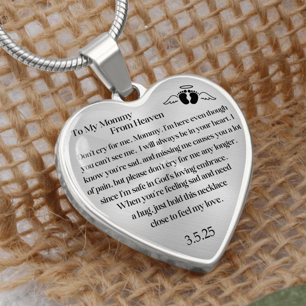 MIscarriage Baby loss necklace gift for mom-[Heartfelt Family Gift]